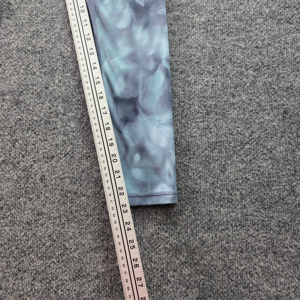 Athleta Elation Leggings High Rise Tie Dye Watercolor Blue Gray XS Yoga Tights - Picture 10 of 10